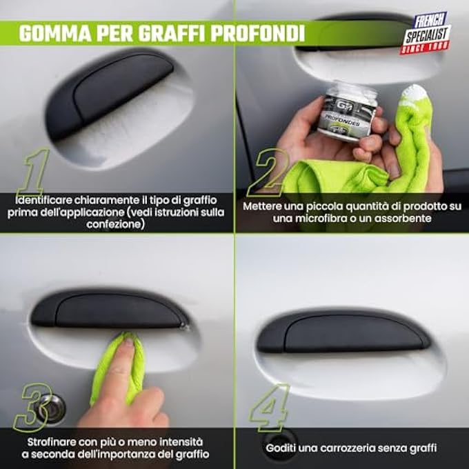 GS27 - REMOVES DEEP CAR SCRATCHES - EASY TO USE - FOR SCRATCHES WITH LARGE CUTS - 100 ML - Image 1
